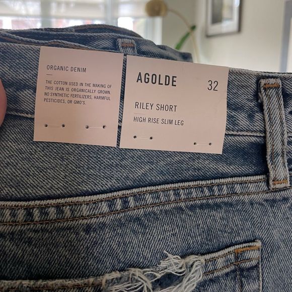 NWT AGOLDE Riley Shorts - Picture 6 of 8